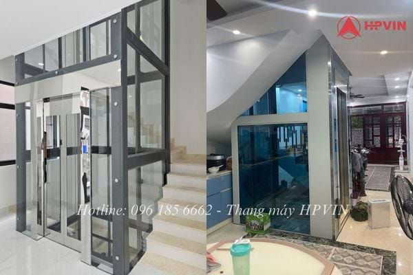 Cabin thang máy có vách kính trong suốt Cabin thang máy có vách kính trong suốt ấn tượng