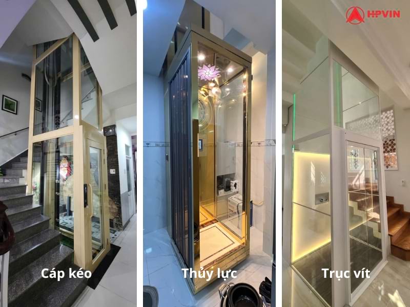 Các loại thang máy mini