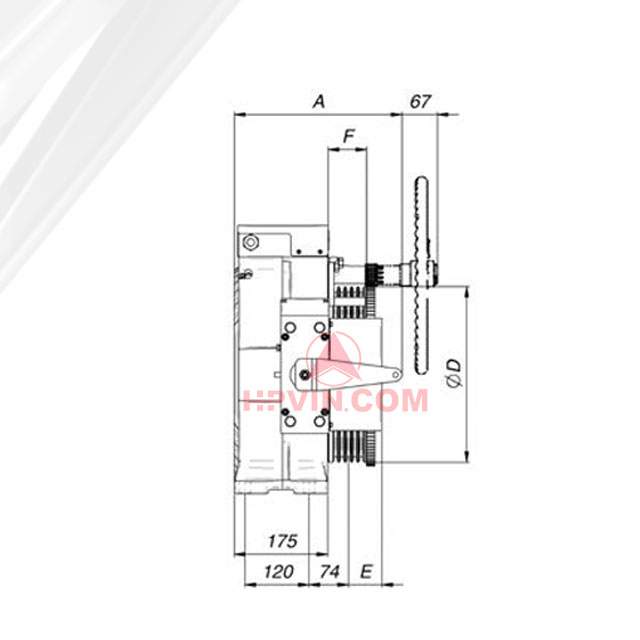 kích thước động cơ montanari mgx75