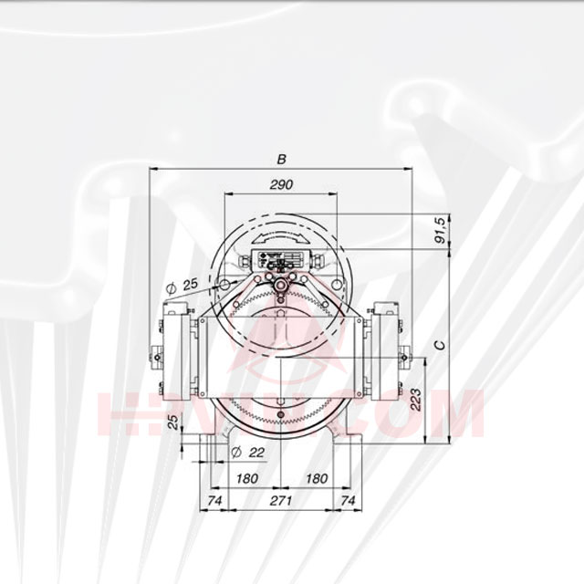 kích thước vật lý Động cơ montanari mgx75