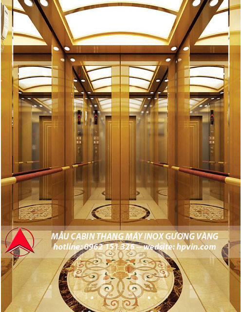 mẫu cabin hoa văn thang máy LD01