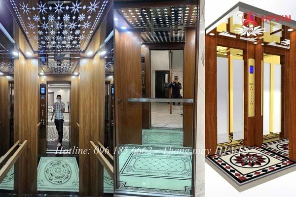 Mẫu cabin thang máy sang trọng cổ điển Mẫu cabin thang máy sang trọng cổ điển do thang máy HPVIN cung cấp