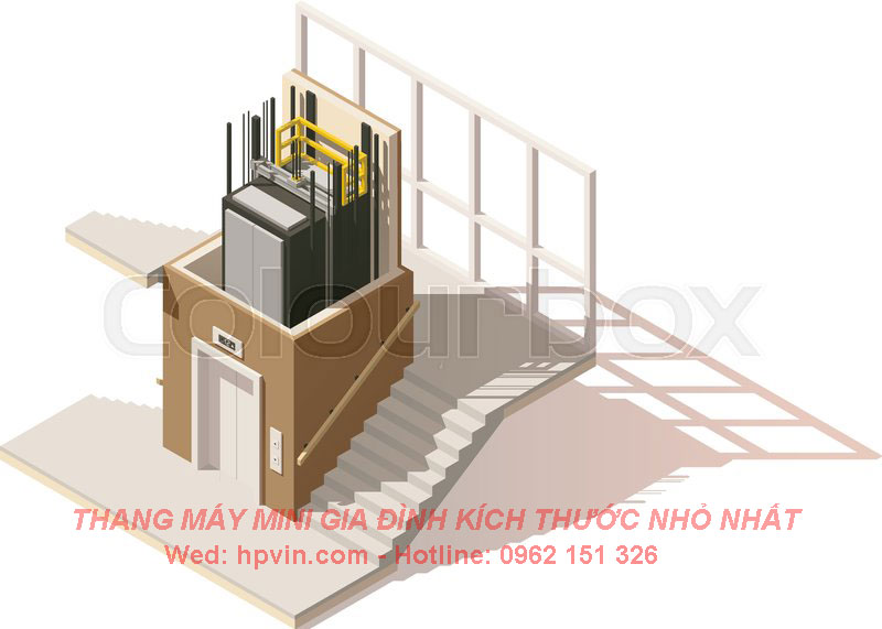 vị trí để làm thang máy